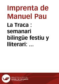 La Traca nova : semanari bilingüe festiu y lliterari. Número 1193 - 30 junio 1937 | Biblioteca Virtual Miguel de Cervantes