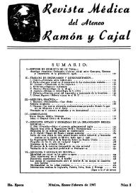 Revista Médica del Ateneo Ramón y Cajal. II época, núm. 2, enero-febrero de 1947 | Biblioteca Virtual Miguel de Cervantes