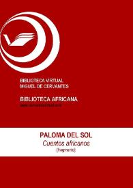 Cuentos africanos [Fragmento] / Paloma del Sol; Claudine Lécrivain (ed.) | Biblioteca Virtual Miguel de Cervantes