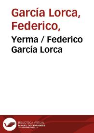 Yerma / Federico García Lorca | Biblioteca Virtual Miguel de Cervantes