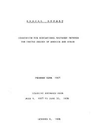 Annual report. Commission for Educational Exchange between The United States of America and Spain. Program year 1977 | Biblioteca Virtual Miguel de Cervantes