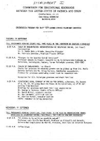 Attachment1. Orientation program for 1977-1978 United States  Fulbright grantees | Biblioteca Virtual Miguel de Cervantes