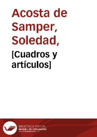 [Cuadros y artículos] | Biblioteca Virtual Miguel de Cervantes