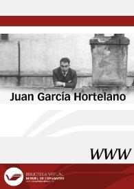 Juan García Hortelano / director Epicteto José Díaz Navarro | Biblioteca Virtual Miguel de Cervantes