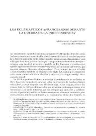 Los eclesiásticos afrancesados durante la Guerra de la Independencia / Maximiliano Barrio Gozalo | Biblioteca Virtual Miguel de Cervantes
