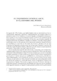 El inquisidor general Arce. En la sombra del poder / José María Calvo Fernández | Biblioteca Virtual Miguel de Cervantes