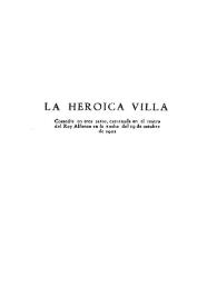 La heroica villa / Carlos Arniches | Biblioteca Virtual Miguel de Cervantes