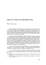Narrativa árabe, otra interpretación / por Marcelino Villegas | Biblioteca Virtual Miguel de Cervantes