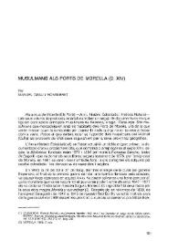 Musulmans als Ports de Morella (s. XIV) / Manuel Grau Monserrat | Biblioteca Virtual Miguel de Cervantes