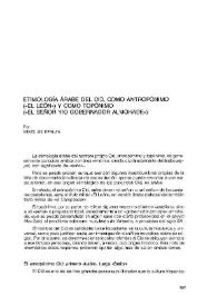 Etimología árabe del Cid, como antropónimo ("el león") y como topónimo ("el señor y/o gobernador almohade") / Mikel de Epalza | Biblioteca Virtual Miguel de Cervantes