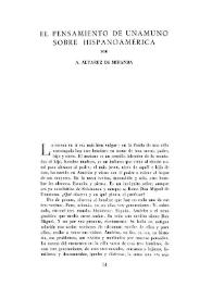 El pensamiento de Unamuno sobre Hispanoamérica / por A. Álvarez de Miranda | Biblioteca Virtual Miguel de Cervantes