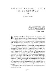 Hispanoamérica ante el comunismo / por F. Gil y Tovar | Biblioteca Virtual Miguel de Cervantes