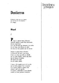 Destierros / Ester Quirós | Biblioteca Virtual Miguel de Cervantes