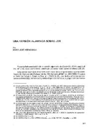 Una versión aljamiada sobre Job / María José Hermosilla | Biblioteca Virtual Miguel de Cervantes