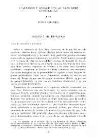 Maestros y amigos del 98: Luis Ruiz Contreras / Luis S. Granjel | Biblioteca Virtual Miguel de Cervantes