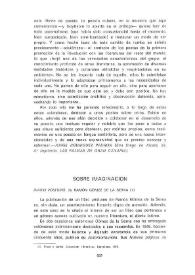 Sobre imaginación. "Diario póstumo", de Ramón Gómez de la Serna / Antonio Fernández Molina | Biblioteca Virtual Miguel de Cervantes