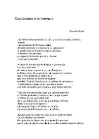 Empréstame a tu hermana / Gonzalo Rojas | Biblioteca Virtual Miguel de Cervantes