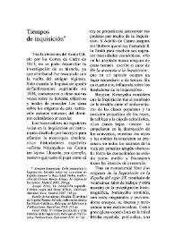 Tiempos de inquisición / Isabel de Armas | Biblioteca Virtual Miguel de Cervantes