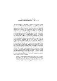 Un poeta satírico en el exilio: Francisco Sánchez Barbero (1764-1819) / Mónica Fuertes | Biblioteca Virtual Miguel de Cervantes