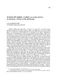 El "beatus ille" realista: "A cidade e as serras", de Eça de Queirós, y "Peñas arriba", de Pereda / Carmen Servén Díez | Biblioteca Virtual Miguel de Cervantes