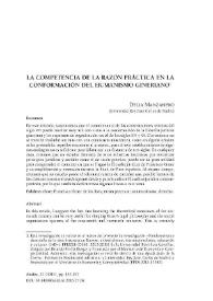 La competencia de la razón práctica en la conformación del humanismo gineriano / Delia Manzanero | Biblioteca Virtual Miguel de Cervantes