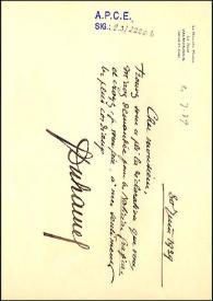 Carta de Georges Duhamel a Carlos Esplá. Valmondois (Francia), 30 de junio de 1939 | Biblioteca Virtual Miguel de Cervantes
