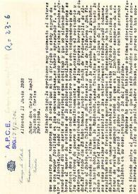 Carta de Antonio Pérez Torreblanca a Carlos Esplá. Alicante, 11 de junio de 1938 | Biblioteca Virtual Miguel de Cervantes