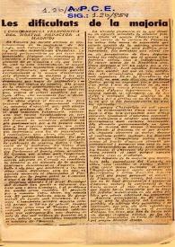 Les dificultats de la majoria | Biblioteca Virtual Miguel de Cervantes