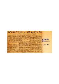 Aparences i realitats | Biblioteca Virtual Miguel de Cervantes