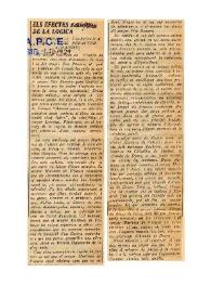 Els efectes de la lògica | Biblioteca Virtual Miguel de Cervantes