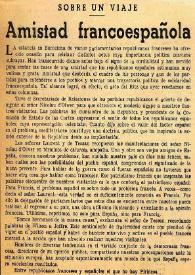 Amistad francoespañola | Biblioteca Virtual Miguel de Cervantes