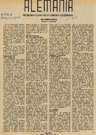 Alemania : problema clave de la Europa occidental / por Carlos Esplá | Biblioteca Virtual Miguel de Cervantes