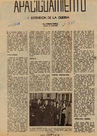 Apaciguamiento o extensión de la guerra / por Carlos Esplá | Biblioteca Virtual Miguel de Cervantes