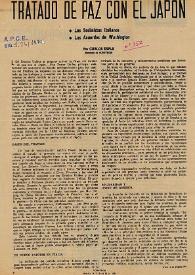 Tratado de paz con el Japón / Carlos Esplá | Biblioteca Virtual Miguel de Cervantes