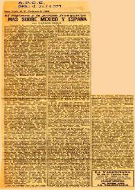 El régimen y la prensa franquista. Más sobre México y España / por Carlos Esplá | Biblioteca Virtual Miguel de Cervantes