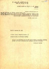 Cable de Luis Nicolau d'Olwer a Carlos Esplá. París | Biblioteca Virtual Miguel de Cervantes