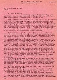 Carta de Carlos Esplá a Indalecio Prieto. México, 20 de agosto de 1947 | Biblioteca Virtual Miguel de Cervantes