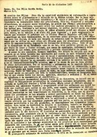 Carta de Fernando Valera a Félix Gordón Ordás. París, 12 de diciembre de 1950 | Biblioteca Virtual Miguel de Cervantes