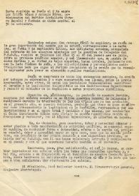 Carta de Izquierda Republicana (Francia) a Trifón Gómez y Antonio Pérez (PSOE). París, 30 de noviembre 1948 | Biblioteca Virtual Miguel de Cervantes