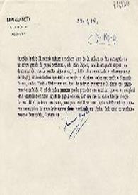 "Carta de Prieto a Esplá". | Biblioteca Virtual Miguel de Cervantes