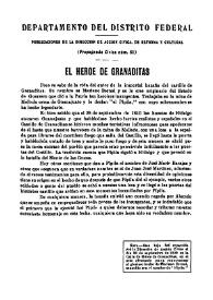 El héroe de Granaditas | Biblioteca Virtual Miguel de Cervantes