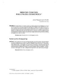 Derecho (torcido) para una era demagógica / Javier Pamparacuatro Martín | Biblioteca Virtual Miguel de Cervantes