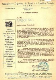 Carta del Vicepresidente de la Federación de Organismos de Ayuda a la República, Braulio Maldonado, a Esplá. México, D. F., 8 de noviembre de 1947 | Biblioteca Virtual Miguel de Cervantes