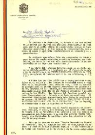 Carta del Comité Ejecutivo del Frente Democrático Español a Esplá. Veracruz, 17 de junio de 1944 | Biblioteca Virtual Miguel de Cervantes