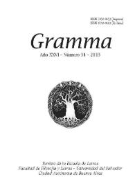 Gramma. Año XXVI, número 54, 2015 | Biblioteca Virtual Miguel de Cervantes