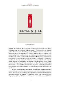 Jekyll & Jill (Zaragoza, 2011- ) [Semblanza] / Vicent Moreno | Biblioteca Virtual Miguel de Cervantes