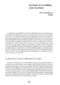 La mujer en la política y en la cultura / Emilia Lope Revilla | Biblioteca Virtual Miguel de Cervantes