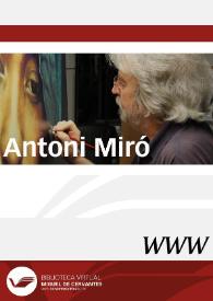 Antoni Miró | Biblioteca Virtual Miguel de Cervantes