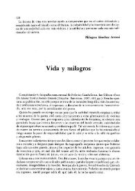 Vida y milagros / Blas Matamoro | Biblioteca Virtual Miguel de Cervantes