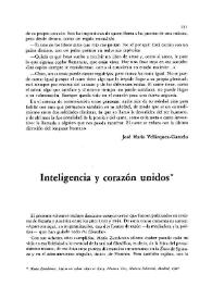Inteligencia y corazón unidos / Isabel de Armas | Biblioteca Virtual Miguel de Cervantes